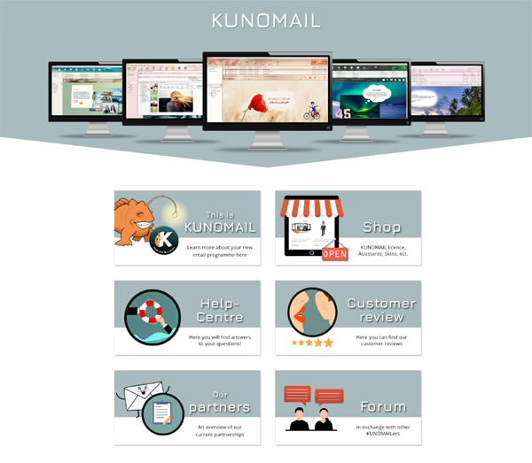 continue to the KUNOMAIL website
